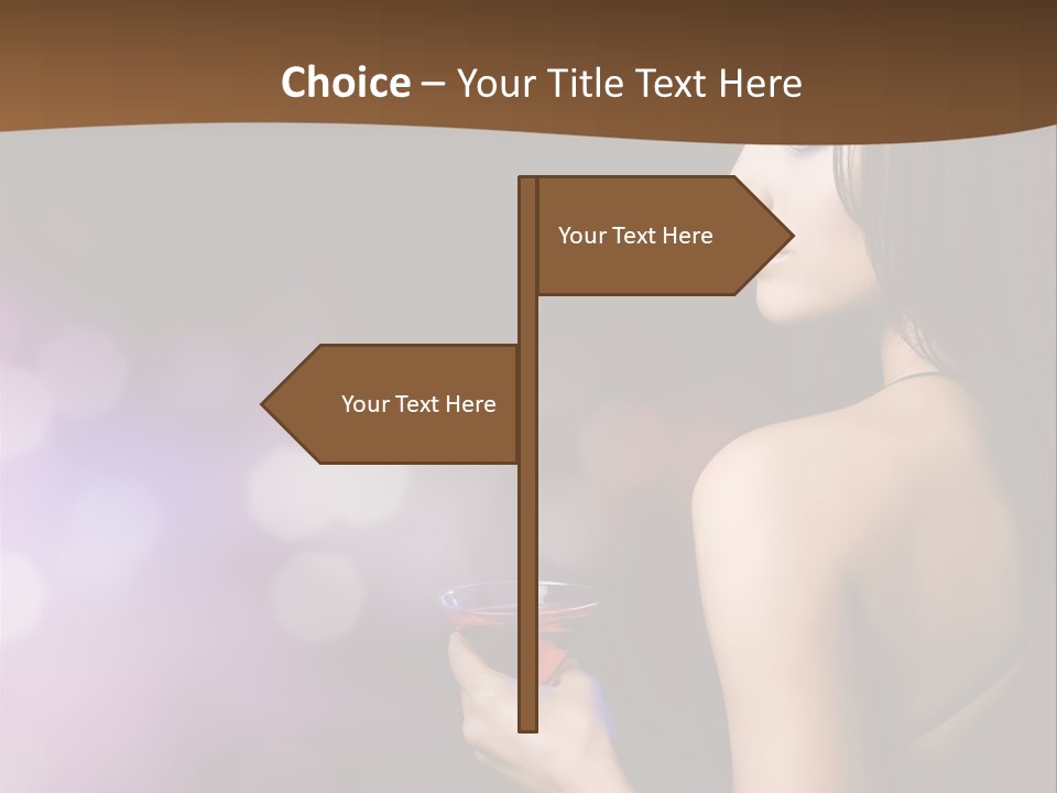 Caucasian Shaking Female PowerPoint Template
