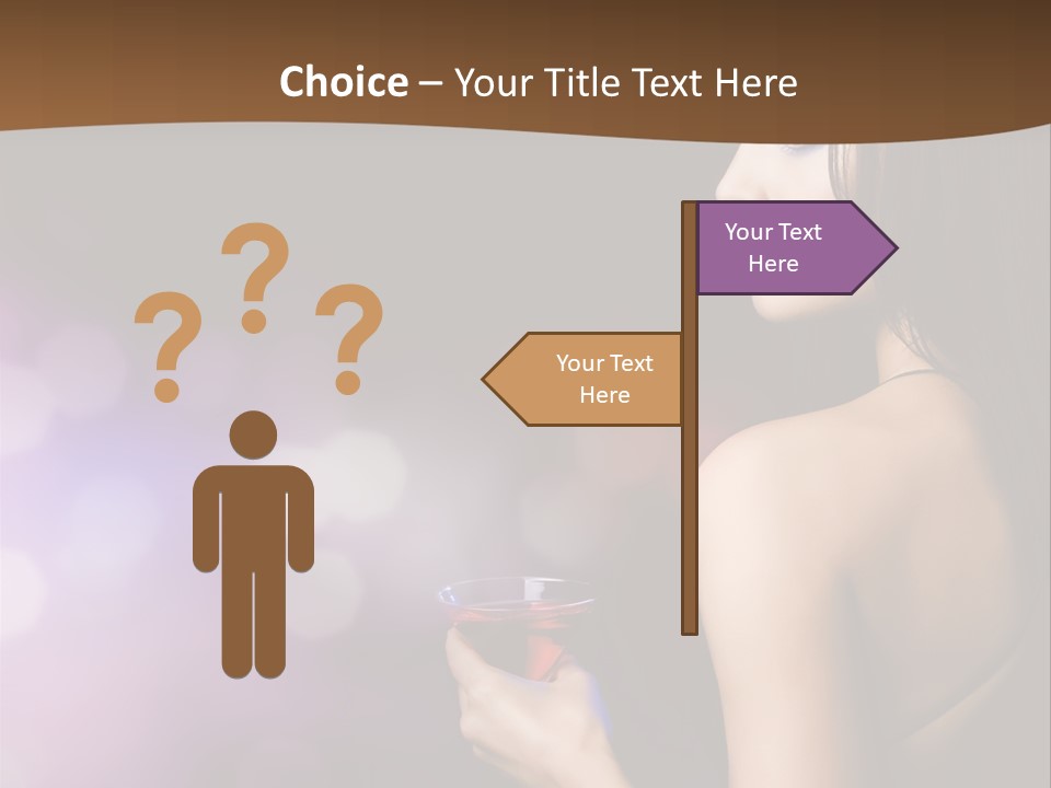 Caucasian Shaking Female PowerPoint Template