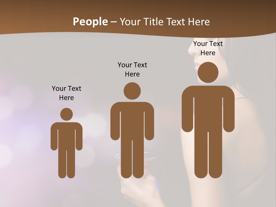 Caucasian Shaking Female PowerPoint Template