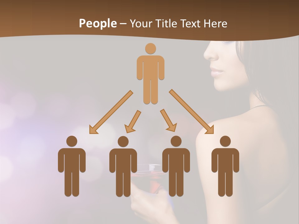 Caucasian Shaking Female PowerPoint Template
