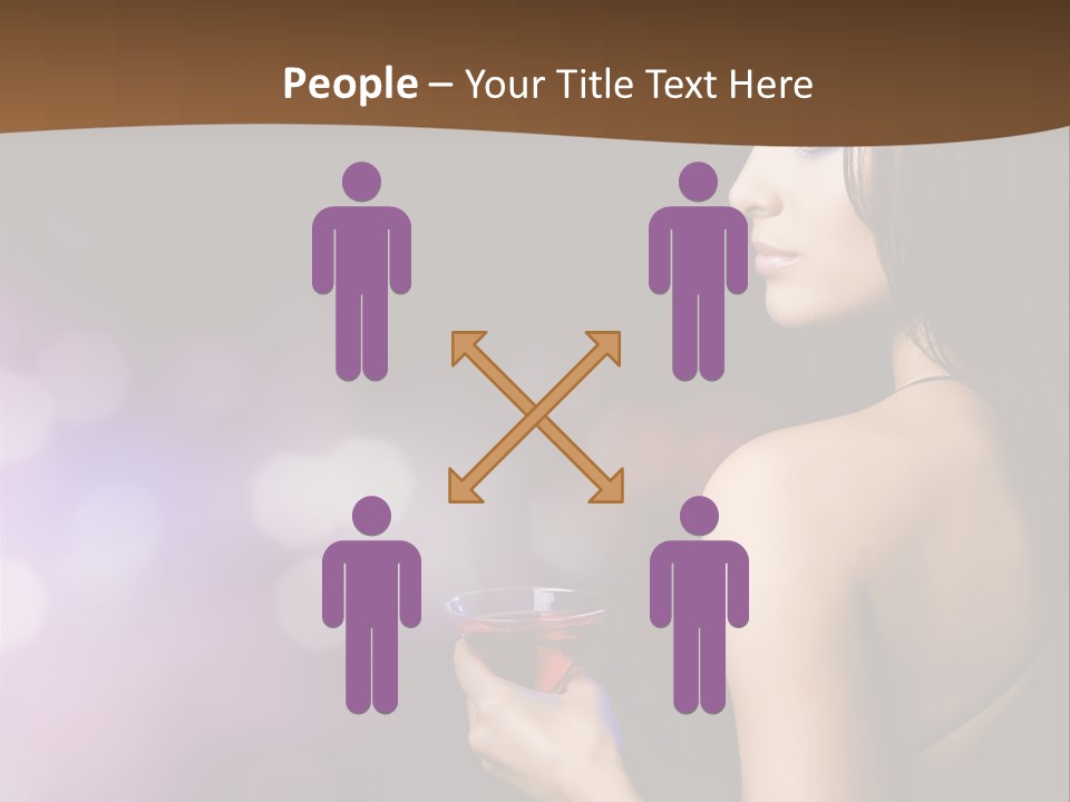 Caucasian Shaking Female PowerPoint Template