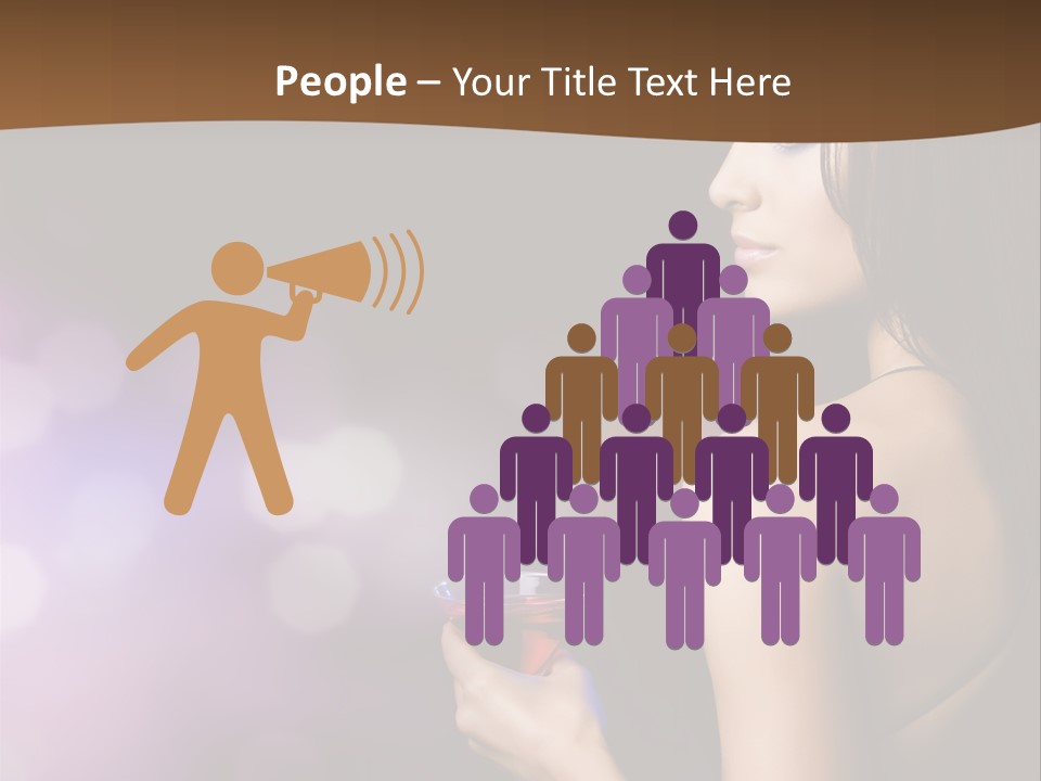 Caucasian Shaking Female PowerPoint Template