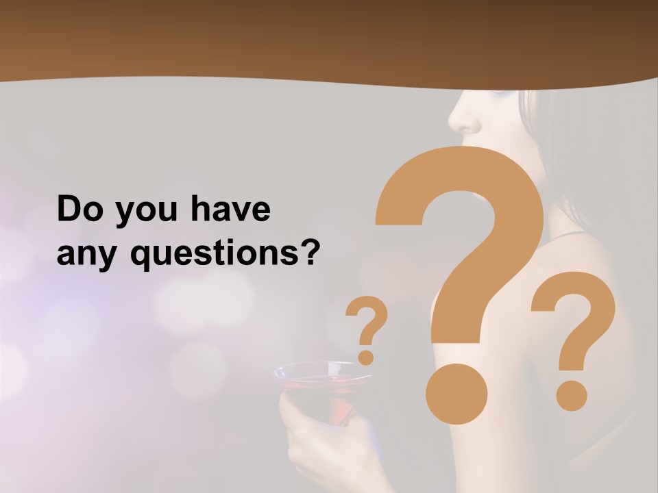 Caucasian Shaking Female PowerPoint Template