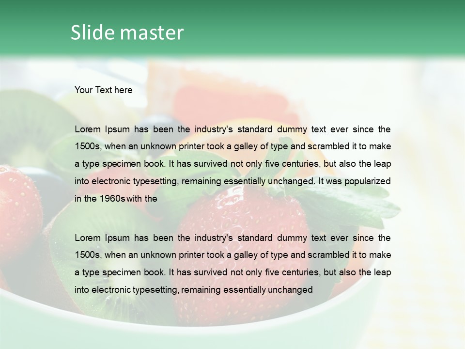 Grapefruit Raw Fruity PowerPoint Template