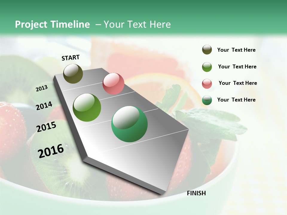 Grapefruit Raw Fruity PowerPoint Template