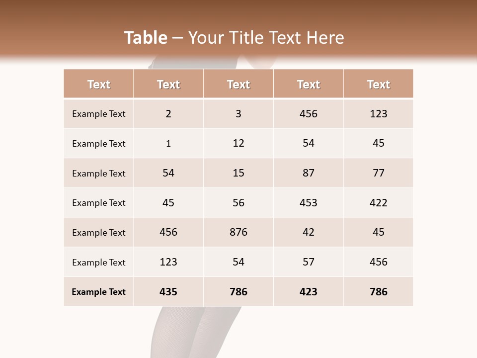 Mistress Young Isolated PowerPoint Template