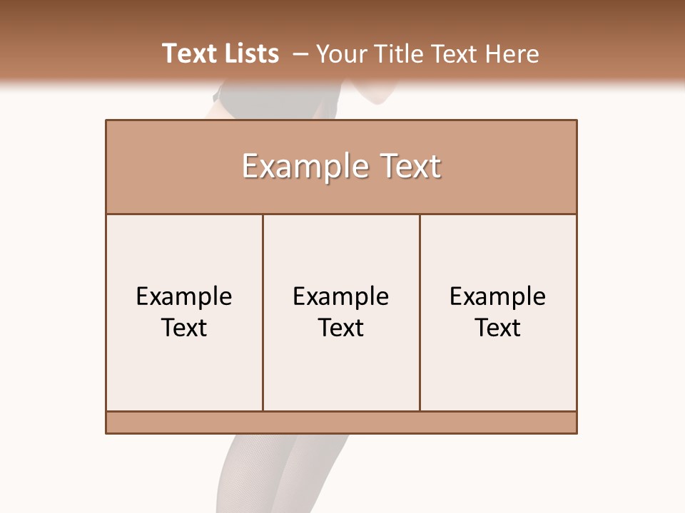 Mistress Young Isolated PowerPoint Template