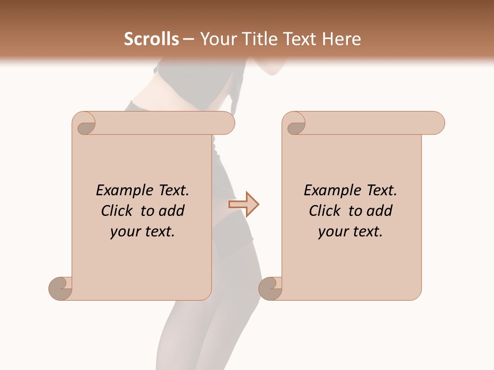 Mistress Young Isolated PowerPoint Template