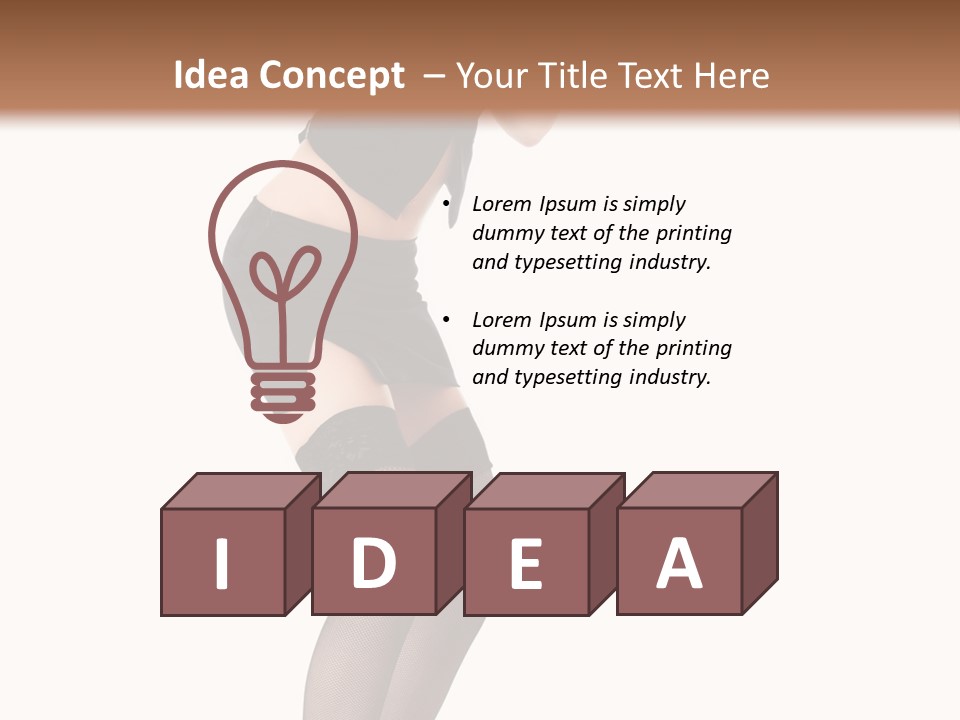 Mistress Young Isolated PowerPoint Template