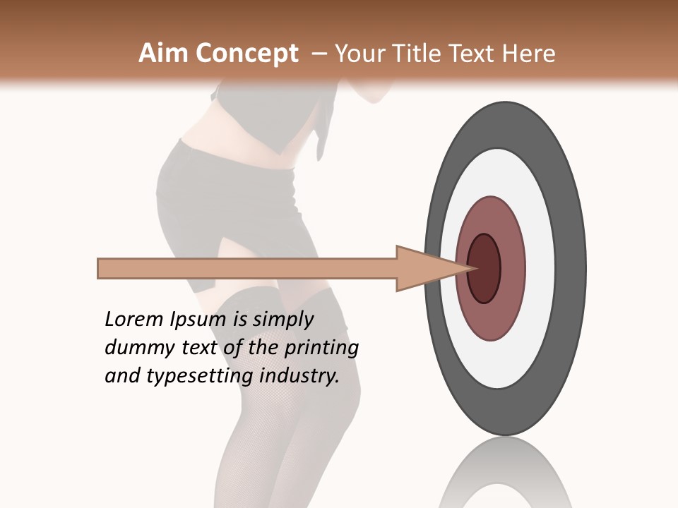 Mistress Young Isolated PowerPoint Template