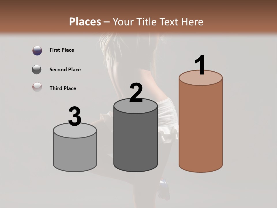 Caucasian Performer Desire PowerPoint Template