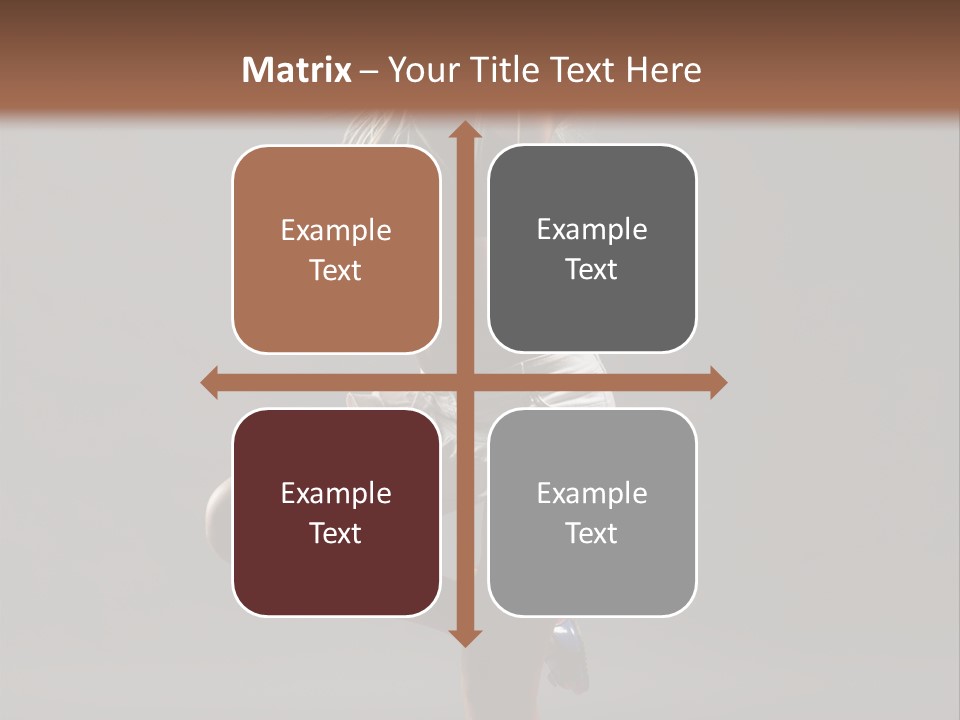 Caucasian Performer Desire PowerPoint Template