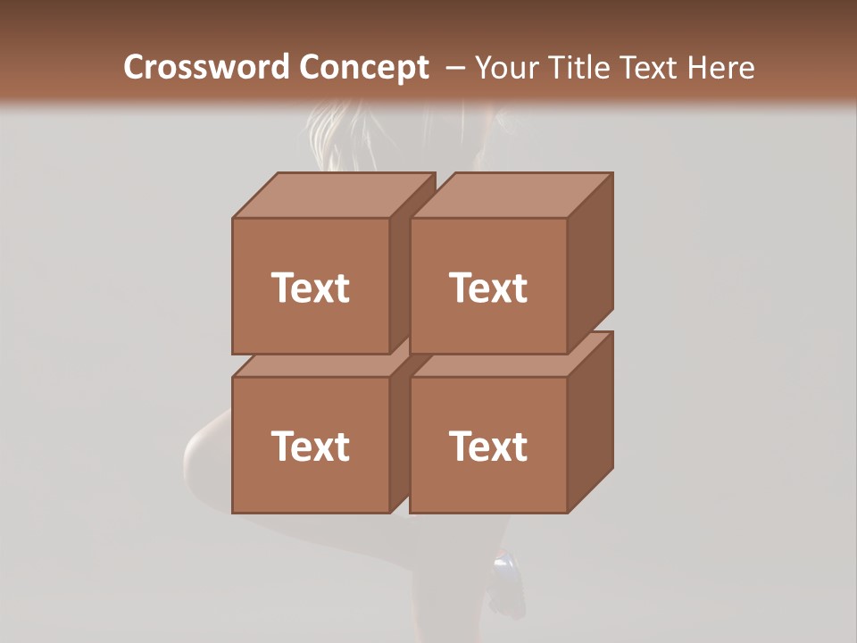 Caucasian Performer Desire PowerPoint Template