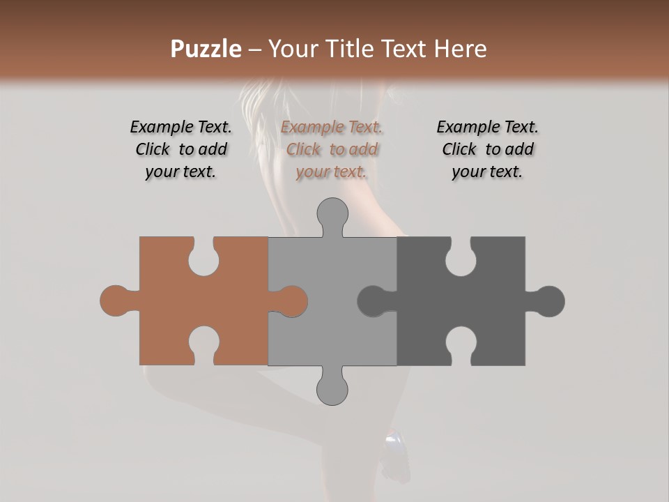 Caucasian Performer Desire PowerPoint Template