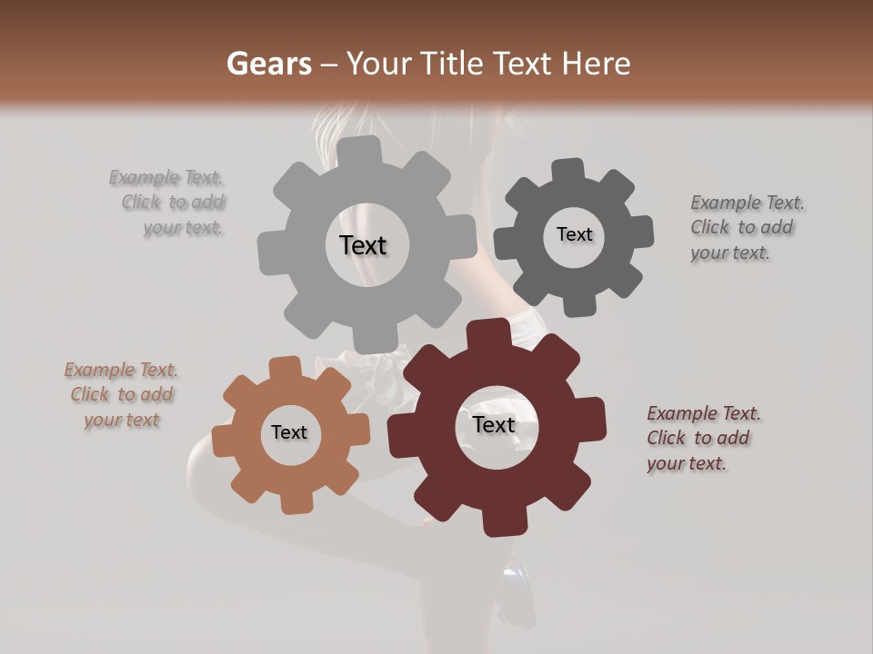 Caucasian Performer Desire PowerPoint Template