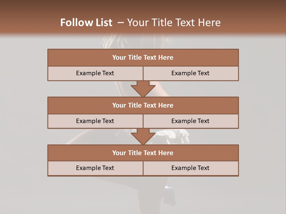 Caucasian Performer Desire PowerPoint Template