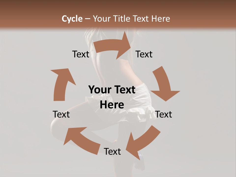 Caucasian Performer Desire PowerPoint Template