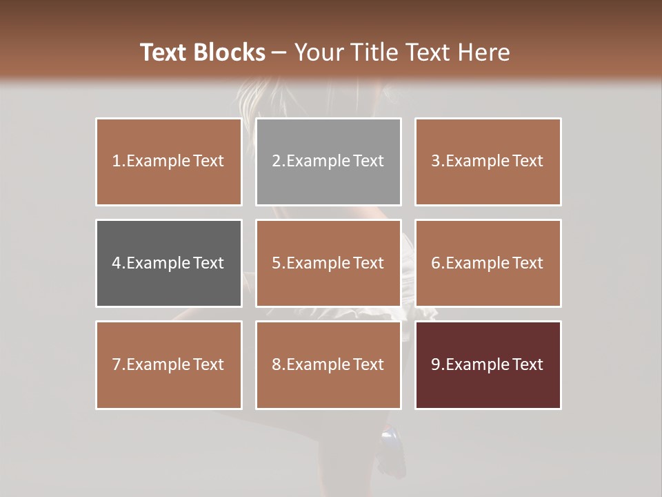 Caucasian Performer Desire PowerPoint Template