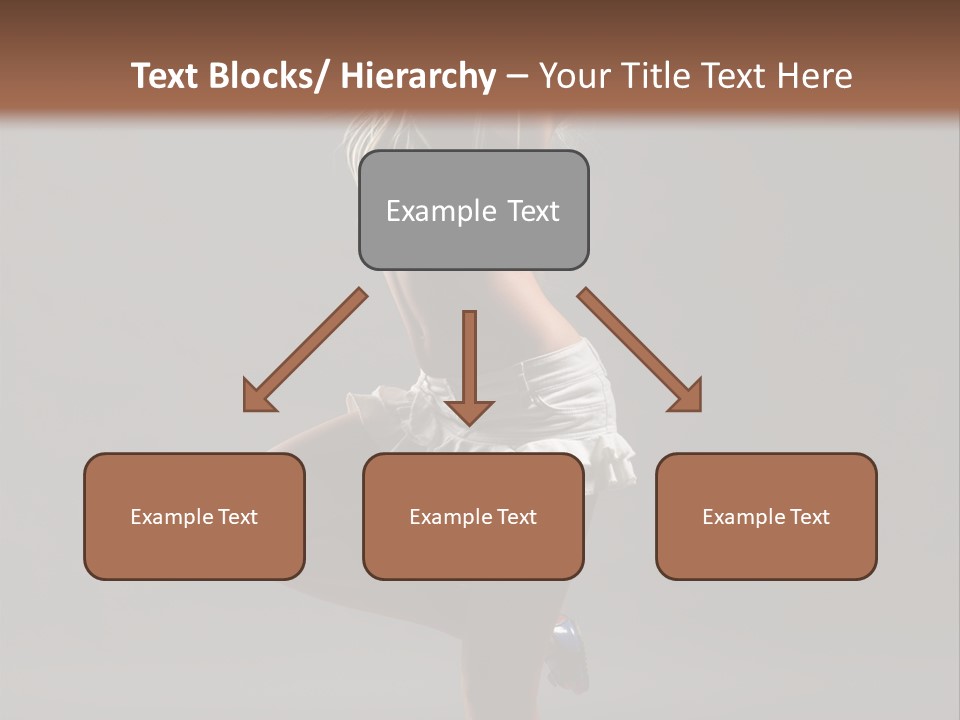 Caucasian Performer Desire PowerPoint Template