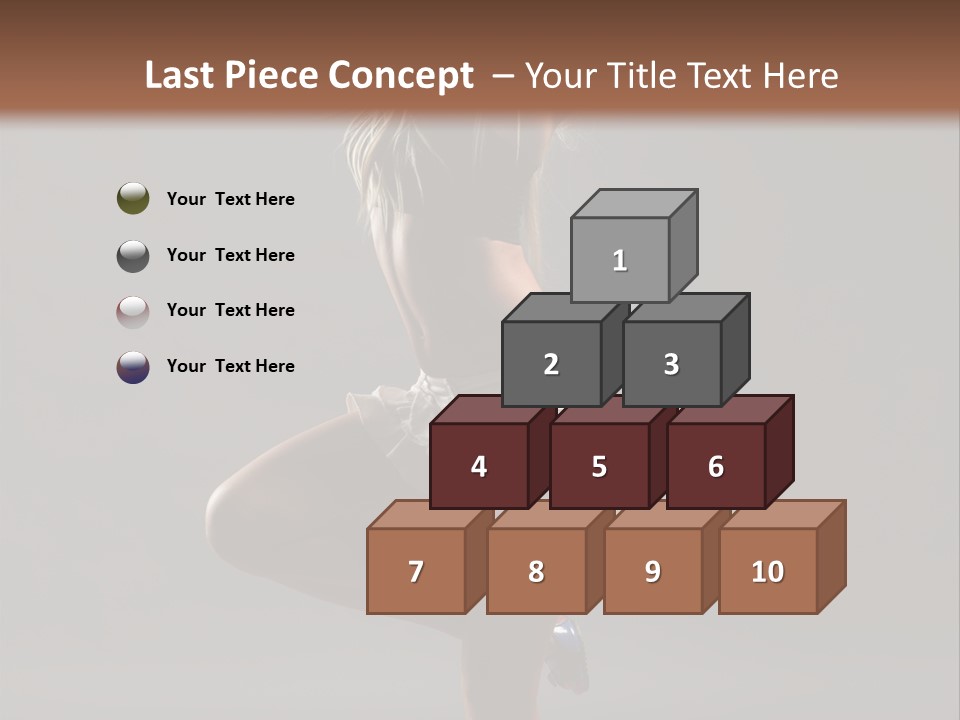 Caucasian Performer Desire PowerPoint Template