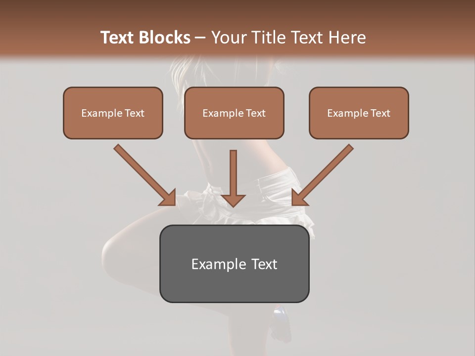 Caucasian Performer Desire PowerPoint Template