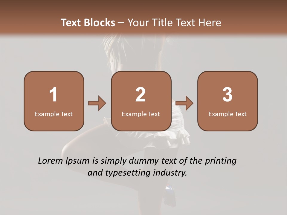 Caucasian Performer Desire PowerPoint Template