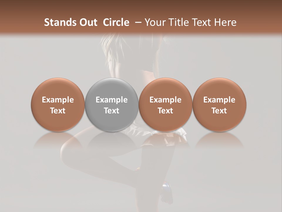 Caucasian Performer Desire PowerPoint Template