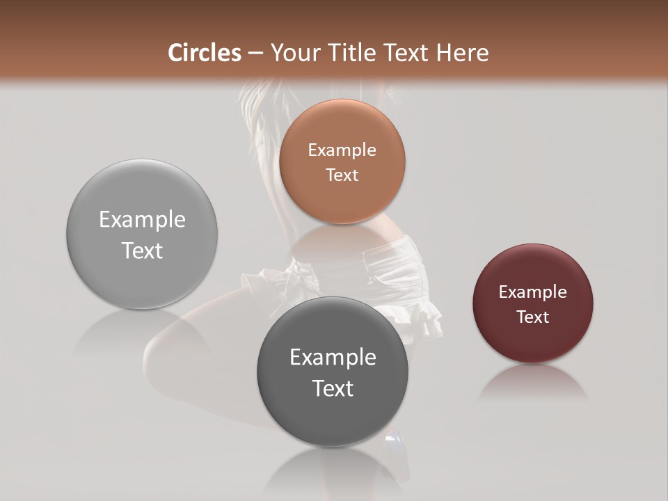 Caucasian Performer Desire PowerPoint Template