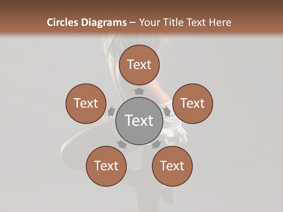 Caucasian Performer Desire PowerPoint Template