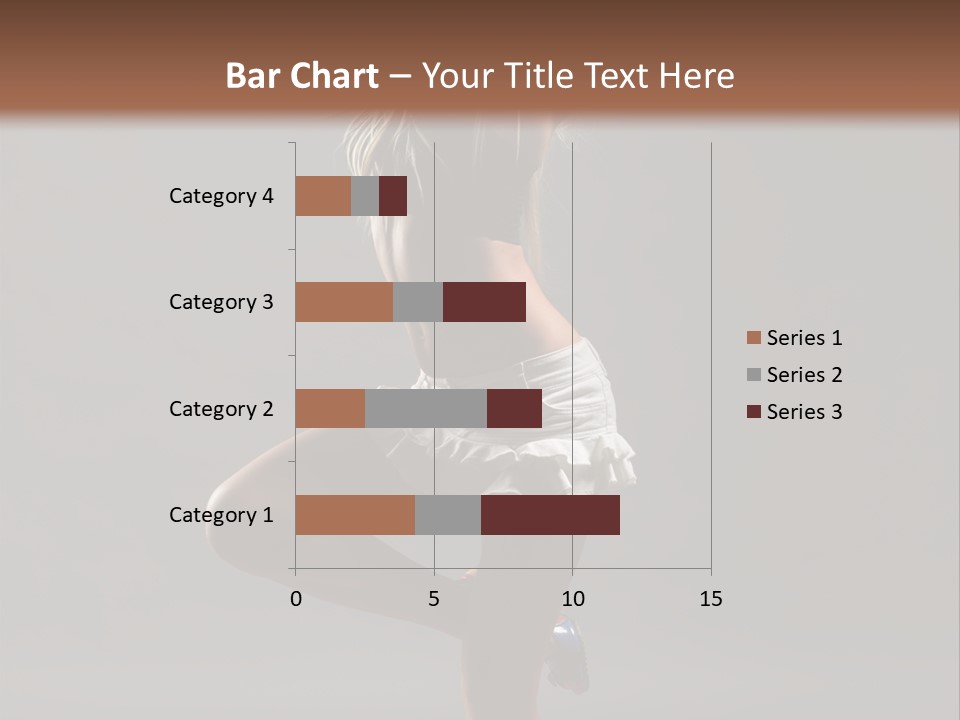 Caucasian Performer Desire PowerPoint Template