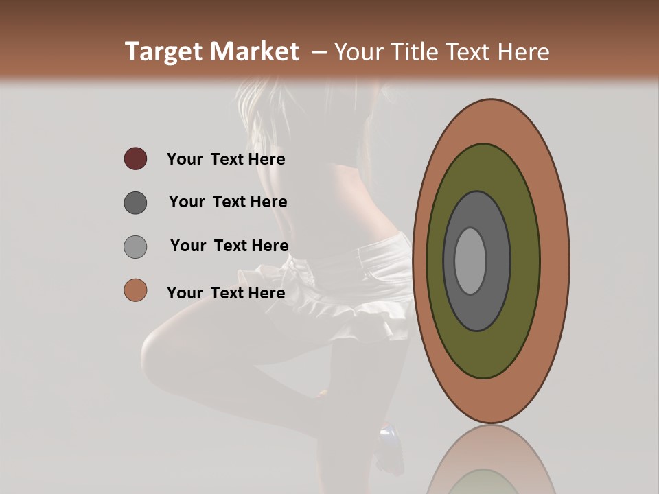 Caucasian Performer Desire PowerPoint Template