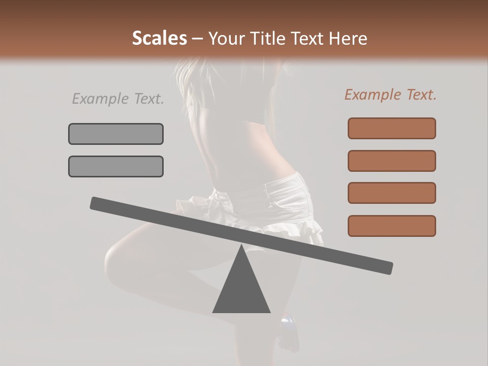 Caucasian Performer Desire PowerPoint Template