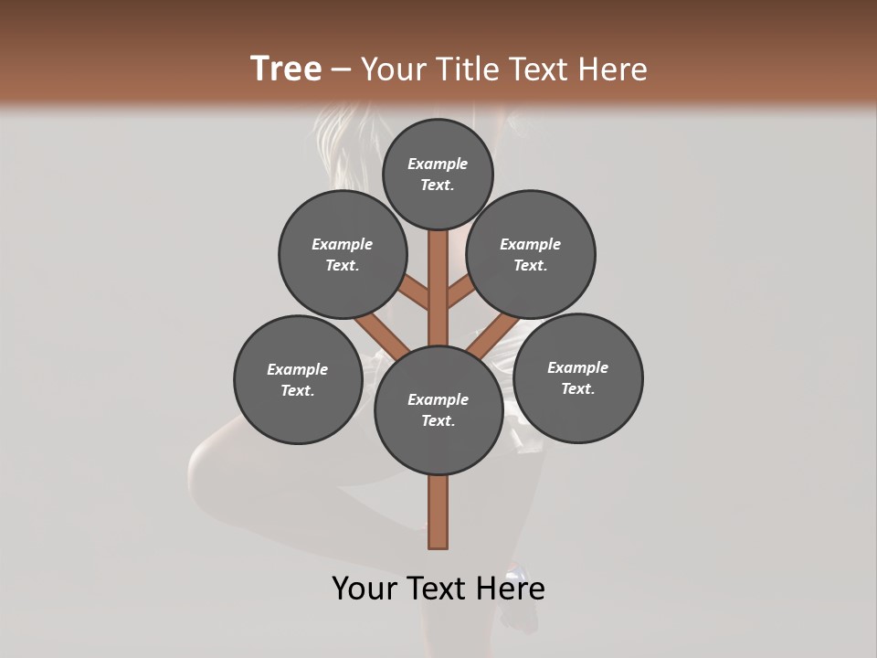 Caucasian Performer Desire PowerPoint Template