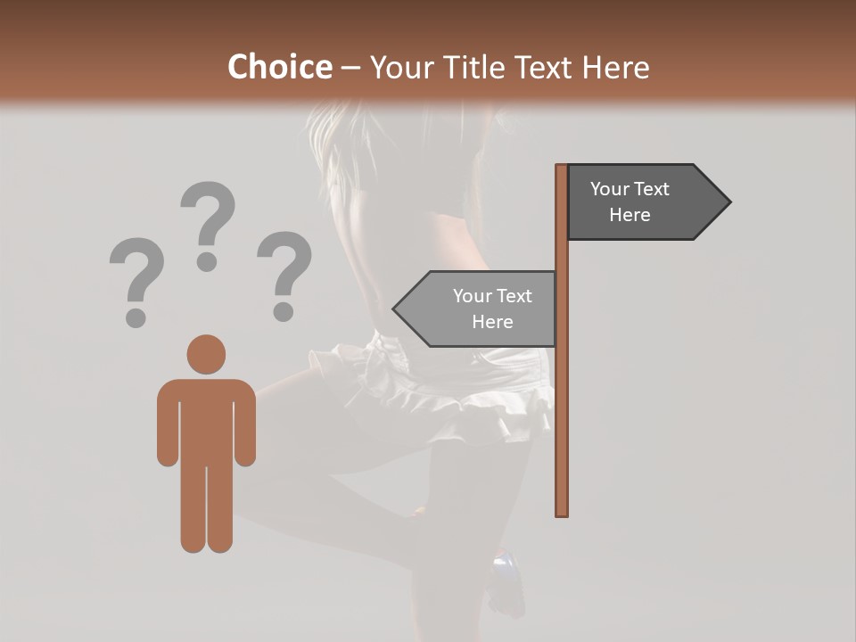 Caucasian Performer Desire PowerPoint Template