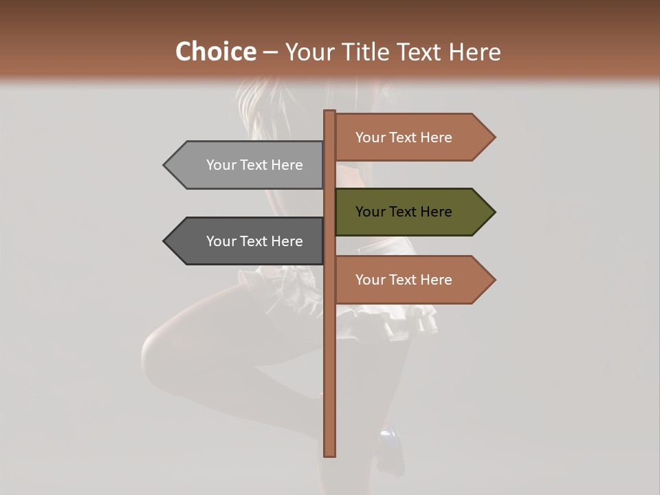Caucasian Performer Desire PowerPoint Template