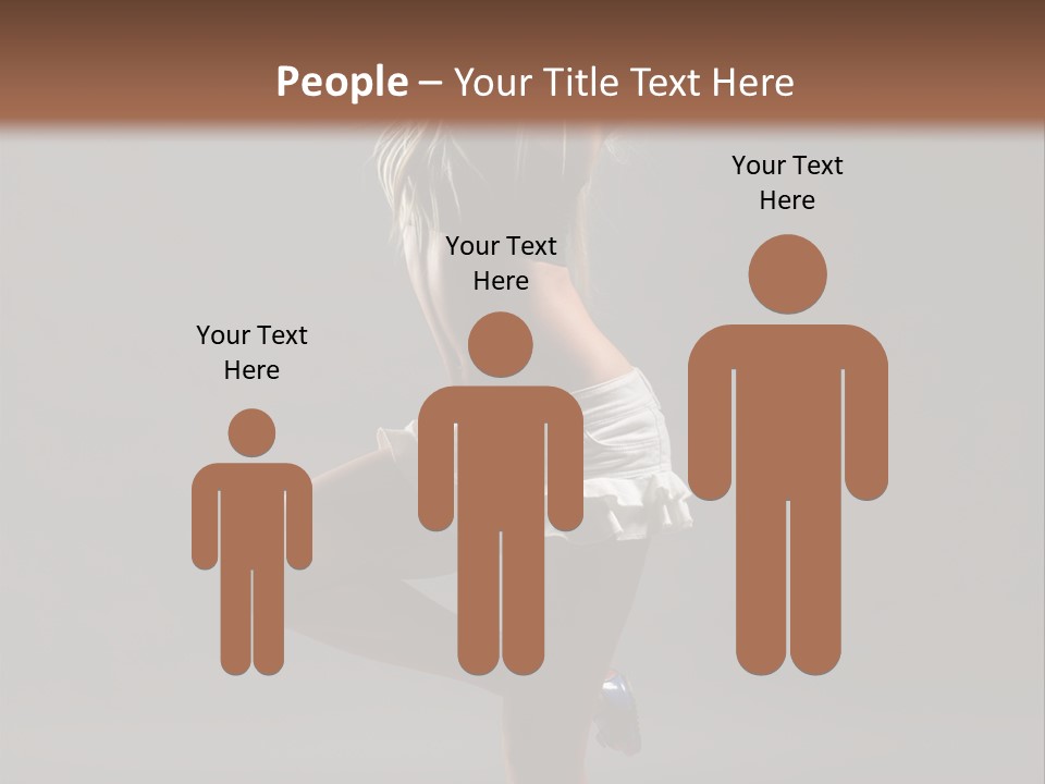 Caucasian Performer Desire PowerPoint Template