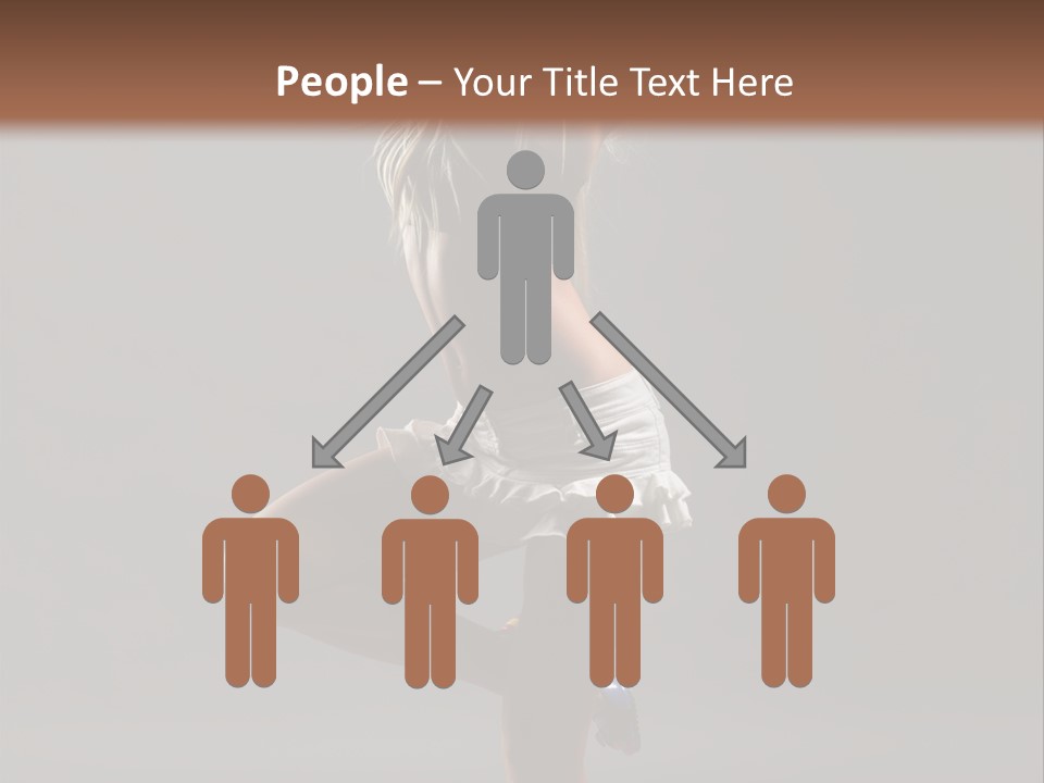 Caucasian Performer Desire PowerPoint Template