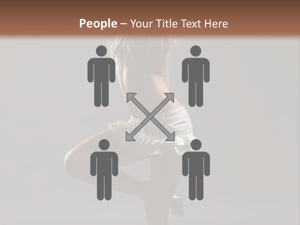 Caucasian Performer Desire PowerPoint Template