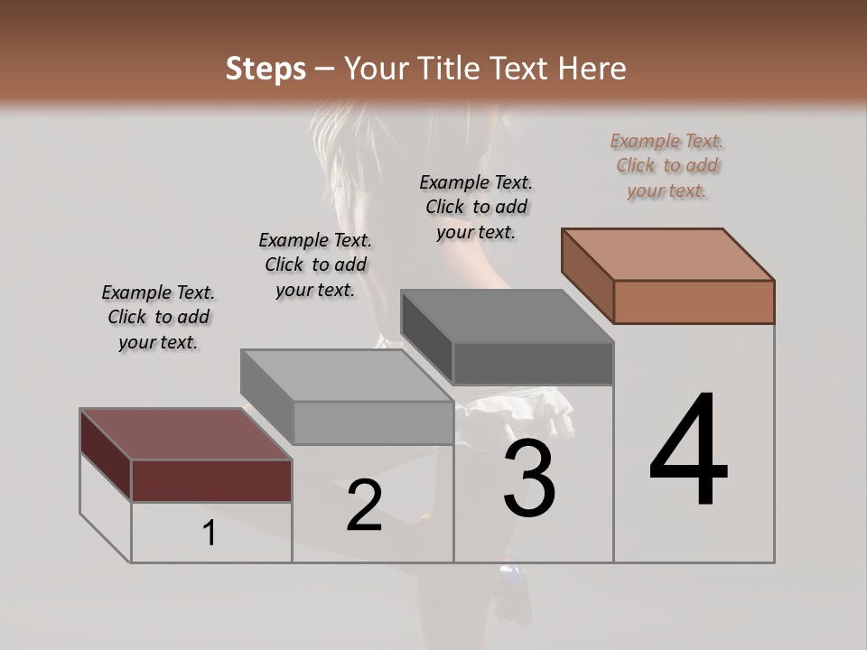 Caucasian Performer Desire PowerPoint Template