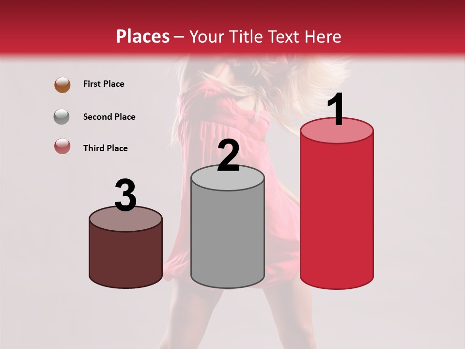 Caucasian Shaking Female PowerPoint Template