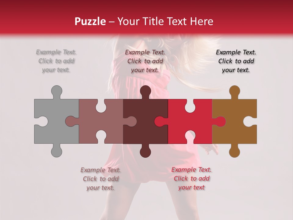 Caucasian Shaking Female PowerPoint Template