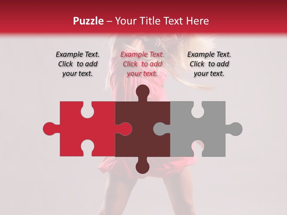 Caucasian Shaking Female PowerPoint Template