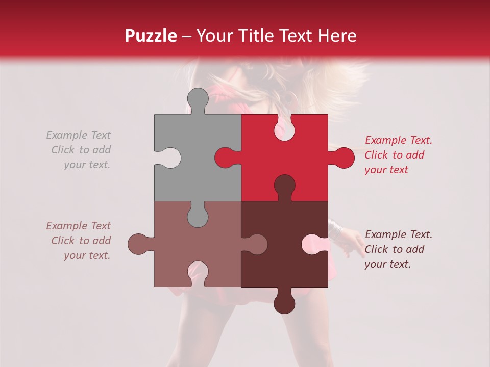 Caucasian Shaking Female PowerPoint Template