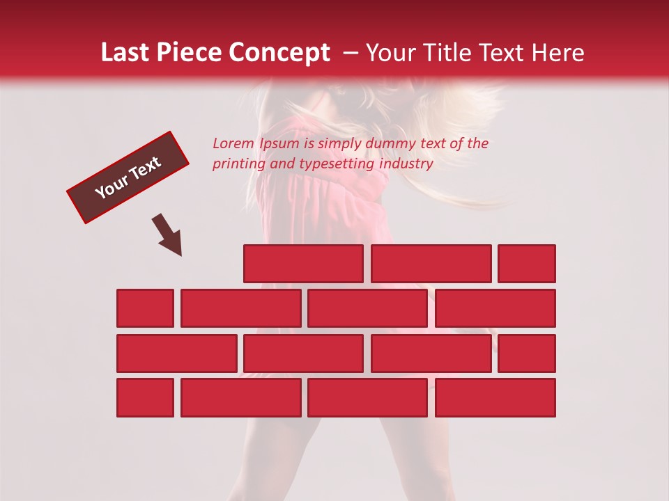 Caucasian Shaking Female PowerPoint Template
