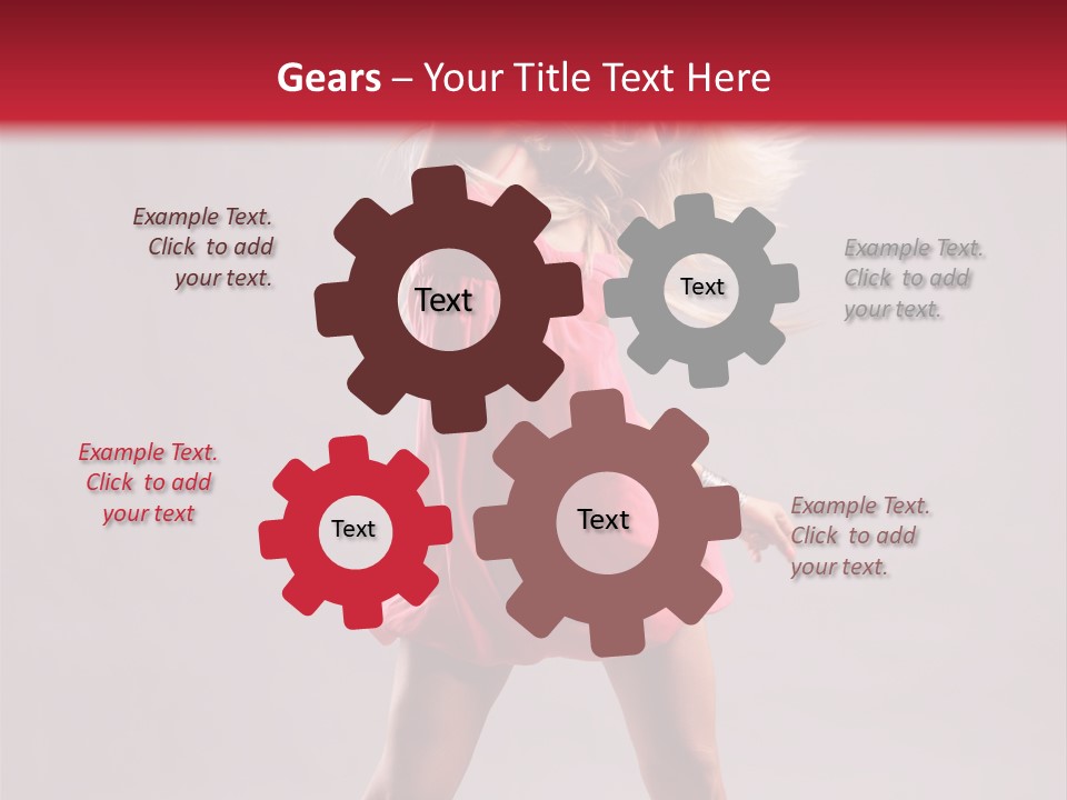 Caucasian Shaking Female PowerPoint Template