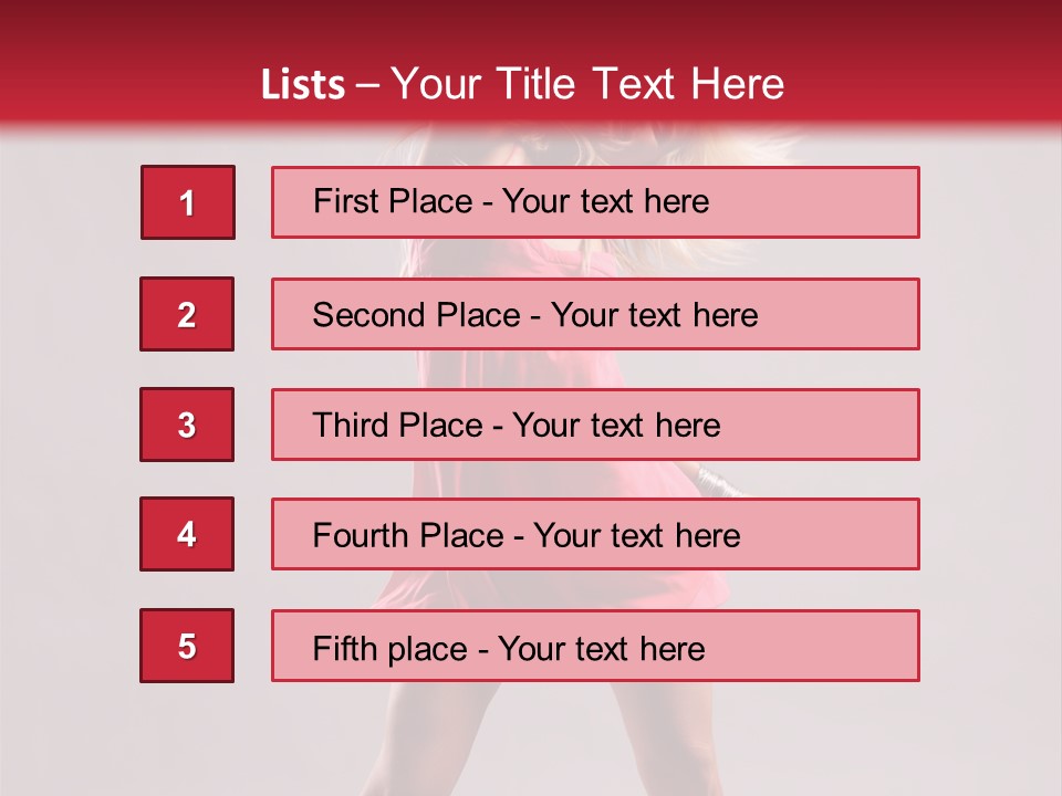 Caucasian Shaking Female PowerPoint Template