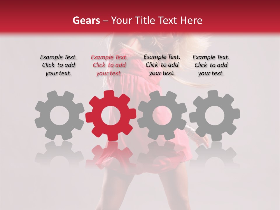 Caucasian Shaking Female PowerPoint Template