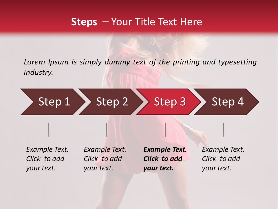 Caucasian Shaking Female PowerPoint Template