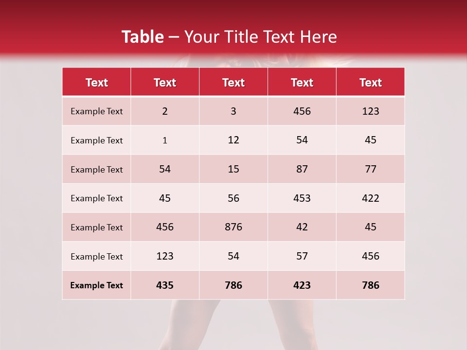 Caucasian Shaking Female PowerPoint Template