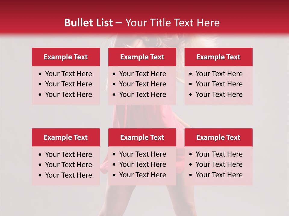 Caucasian Shaking Female PowerPoint Template